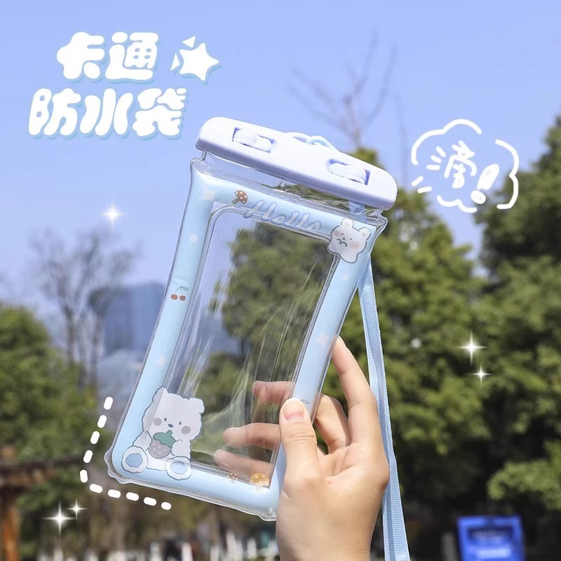 手机防水袋可触屏游泳自封密封袋海边潜水拍照漂流透明防水手机套