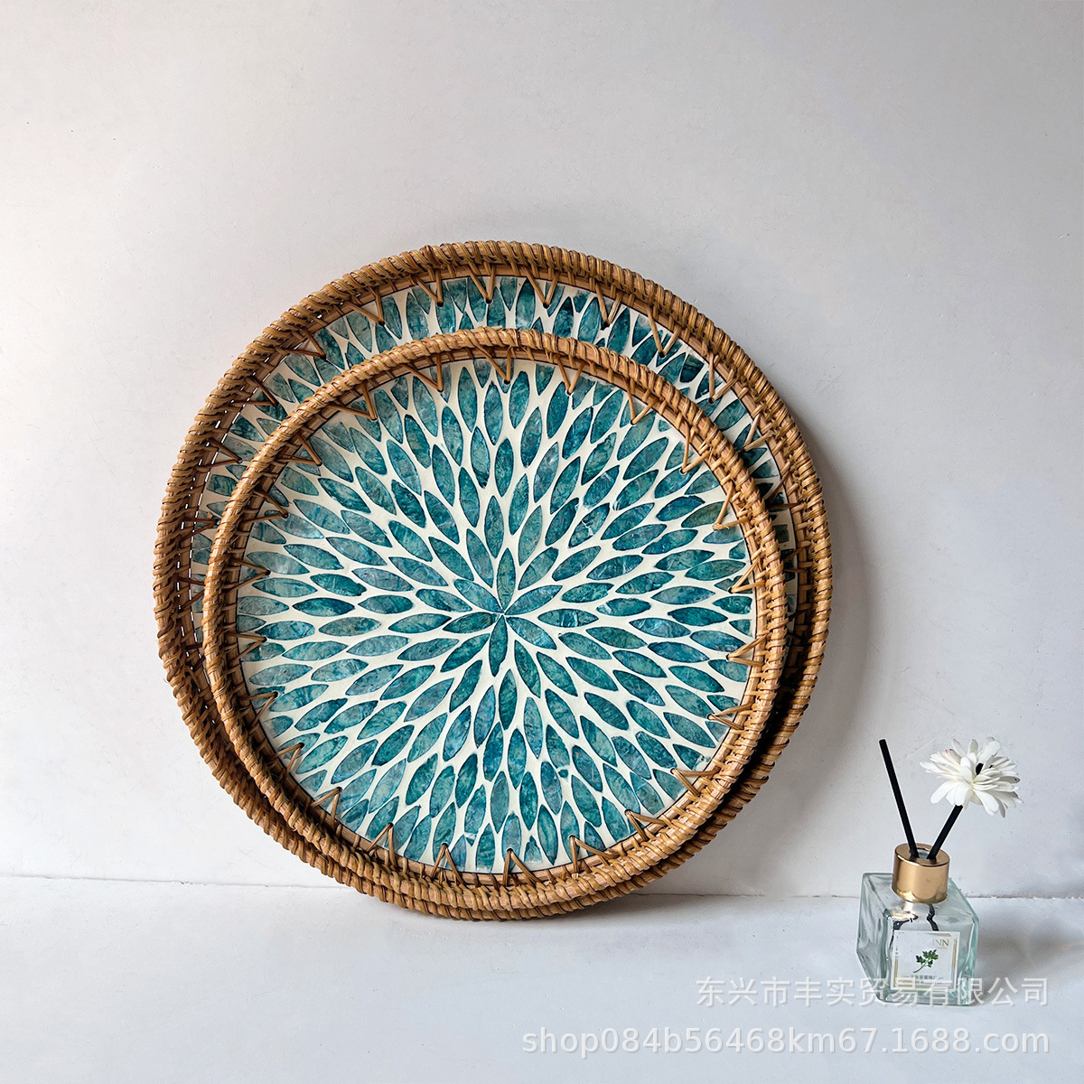 Juego de Cestas de Mimbre Natural Hechas a Mano para Almacenamiento en Escritorio, Sala de Estar, Frutas, Té y Aperitivos, Venta al por Mayor