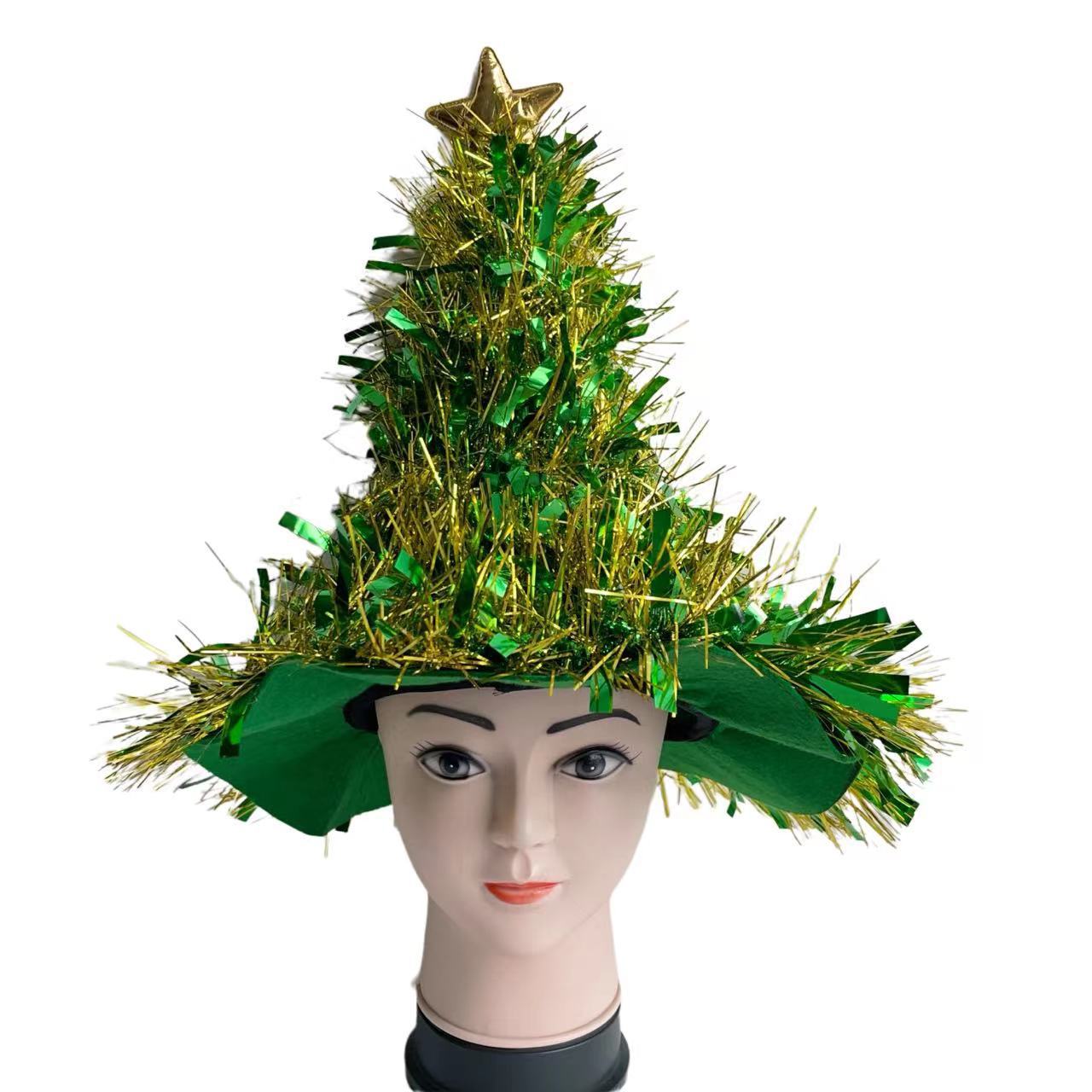 Transfronterizo nuevo sombrero de Navidad creativo sombrero de duende sombrero de modelado fiesta de baile vestido de payaso Halloween DIY