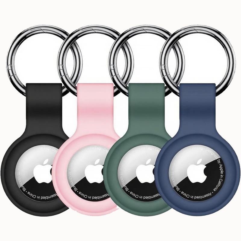 Suitable for Apple Airtag Protective Case, Locator Anti-Lost Device Keychain, Silicone Waterproof Airtag2 Protective Case Suitable for Apple Airtag Protective Case, Locator Anti-Lost Device Keychain, Silicone Waterproof Airtag2 Protective Case