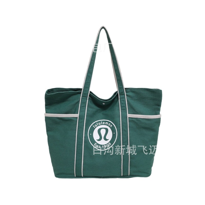 外贸女包2025春夏季新款简约休闲帆布包流行字母托特斜挎包bags潮|undefined