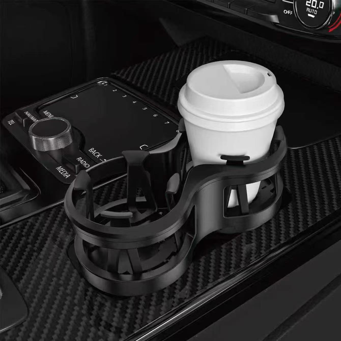 Multifunctional car cup holder, modified for in-car use, can also be used as an ashtray, tea cup holder, and beverage rack