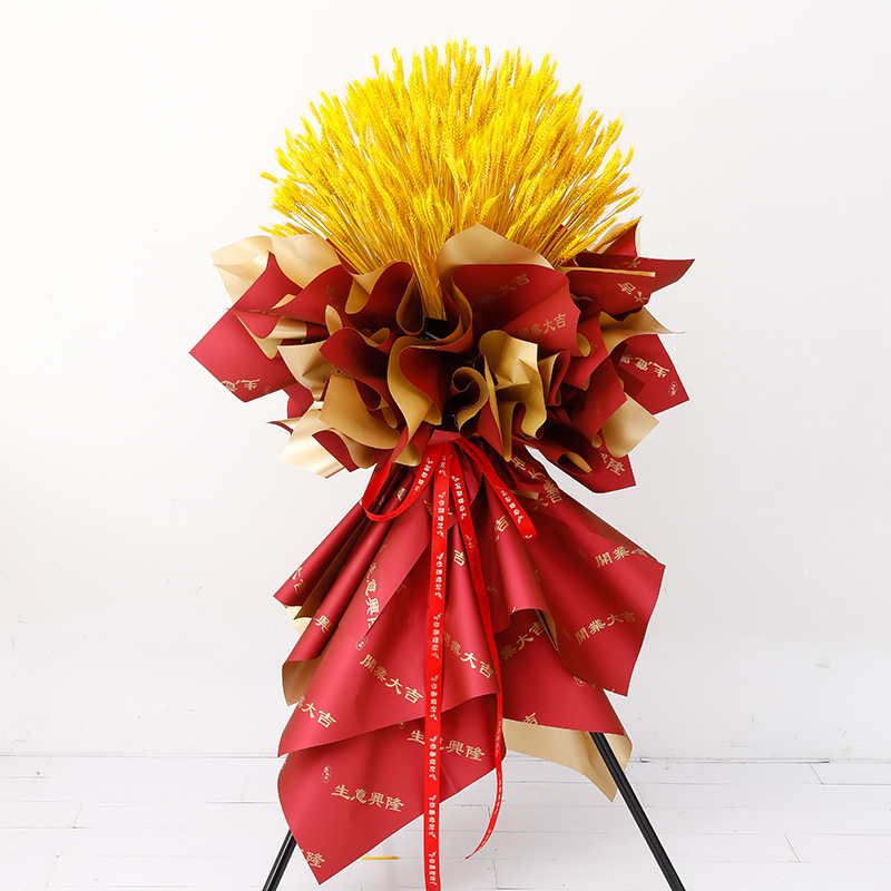 Negocio en ascenso: Papel de regalo para flores al por mayor, gran inauguración, papel dorado impermeable, papel color oro, papel para empaque floral DIY.