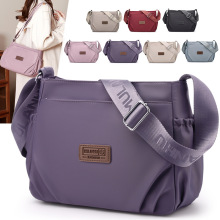 批发大容量女士逛街单肩包休闲尼龙布包时尚斜挎包驰豹简约通勤包