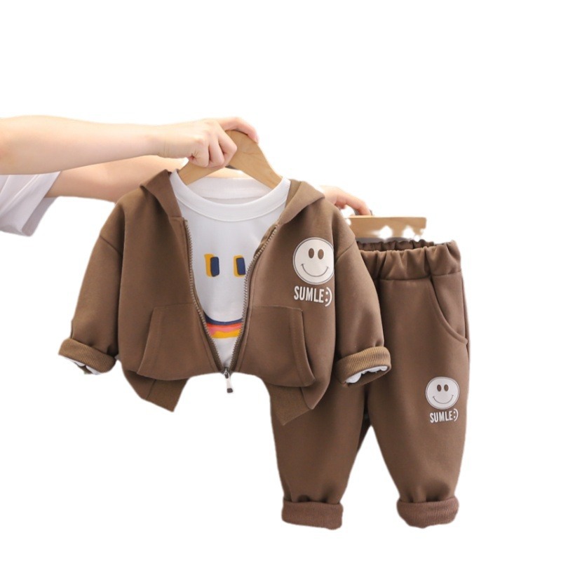 Roupa infantil para meninos e meninas 2024 nova primavera e outono infantil estilo ocidental casaco, bebê temporada esportes três_voghion.com