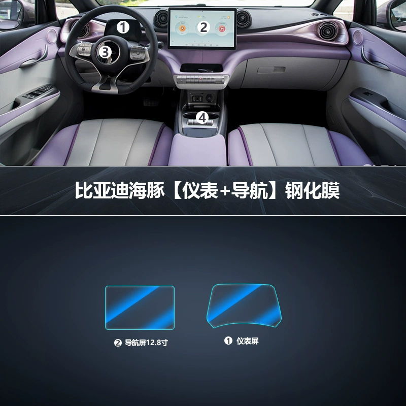 Подходит для BYD Dolphin — защитная пленка/чехол для экрана центральной панели, защита дисплея навигации, TPU модификация