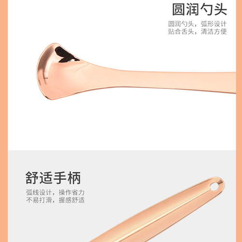 Stainless steel tongue scraper Tongue cleaner Tongue scraper Tongue brush Oral cleaning tool