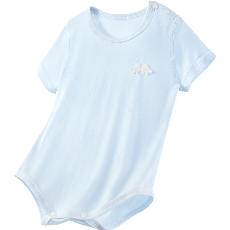 Baby summer jacket, camiseta de manga corta, camiseta de triángulo, pijamas delgados para hombres y mujeres, ropa de verano, ropa de bebé
