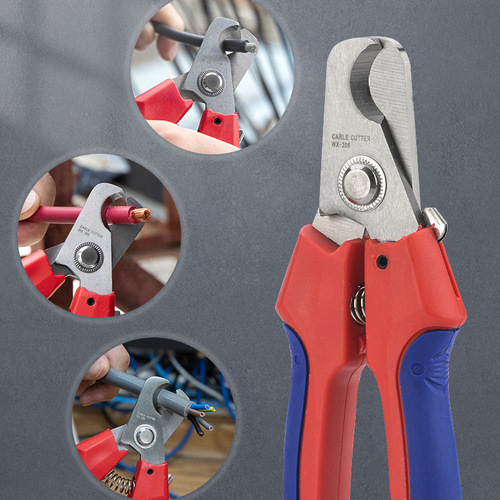 WX-206 photovoltaic cable cutter single core cable solar wire cutter connecting wire cable 26 square scissors