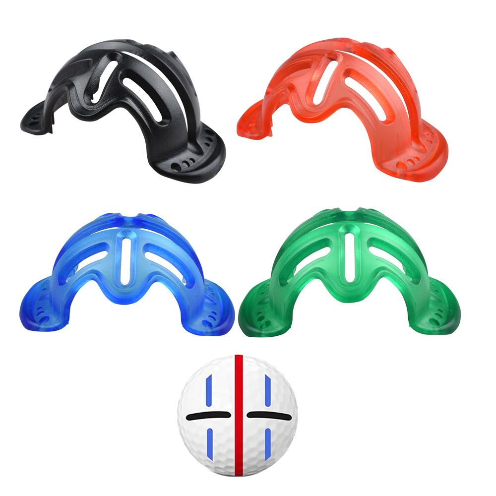 Máquina de trazado de golf Clip de dibujo Máquina de trazado de bolas Martulador Herramienta de trazado multifuncional de golf de tres líneas