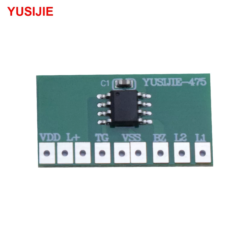 YSJ-475 музыкальный модуль с LED-вспышкой, музыкальный чип, рингтон, электронный триггер, проигрывание