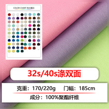 全涤仿棉双面汗布纯涤纱针织面料双面棉毛布T恤布料纯涤平纹面料