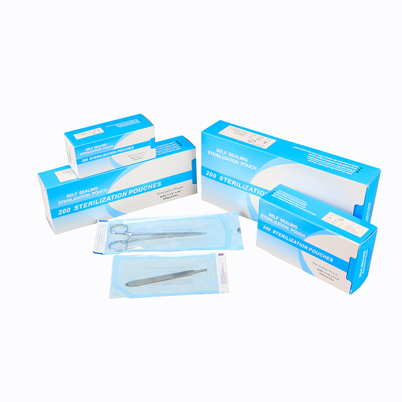 Bolsas de esterilización autosellables dentales, bolsas desechables de papel y plástico, bolsas de desinfección autosellables, bolsas de desinfección autoadhesivas para exportación