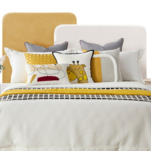 Modern Youth Furniture Exhibition Hall Soft Bedding Multi-Piece Set Model Room Matching Children's Room Bedding