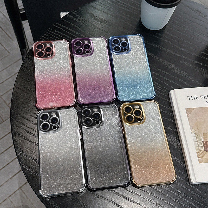Suitable for Redmi Note15 15C A7Pro 14Pro Four-Corner Glitter Electroplated Phone Case 13C C71 Set