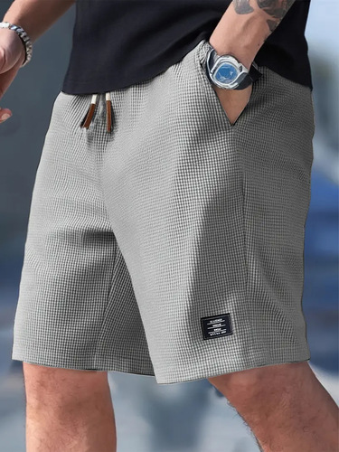Casual sports shorts, summer all-matching quintiles, corn-grain corduroy, heavy double-layer, double-layer sports shorts