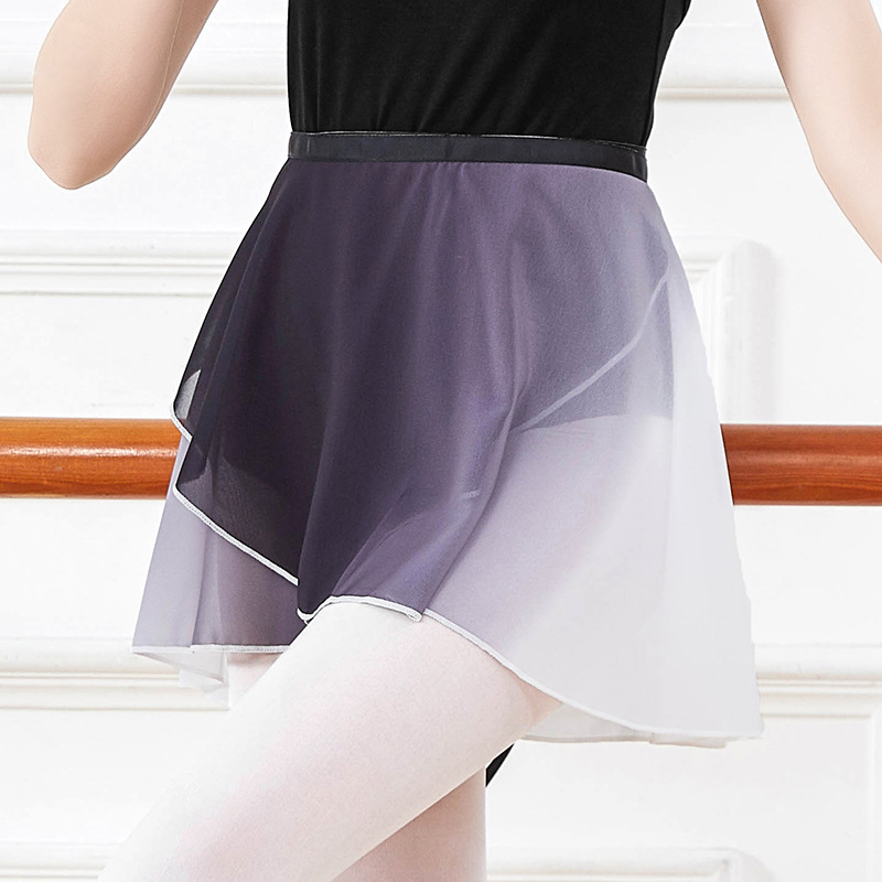 現代のバレエのスカートの芸考の練習のスカートの女性の成人のダンスの服装のダンスのガーゼのスカートの1枚式のシフォンの体操のスカート|undefined