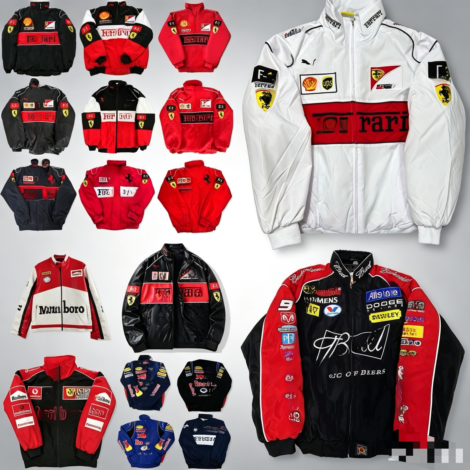 F1 racing suit for men and women, Red Bull F1 race suit, embroidered jacket, motorcycle riding jacket
