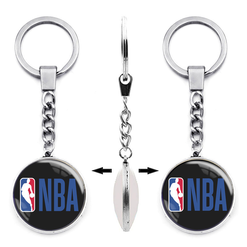 NBA Team Logo Keychain Time Gem Alloy Pendant Bag Car Key Pendant Basketball Fans Gift NBA Team Logo Keychain Time Gem Alloy Pendant Bag Car Key Pendant Basketball Fans Gift