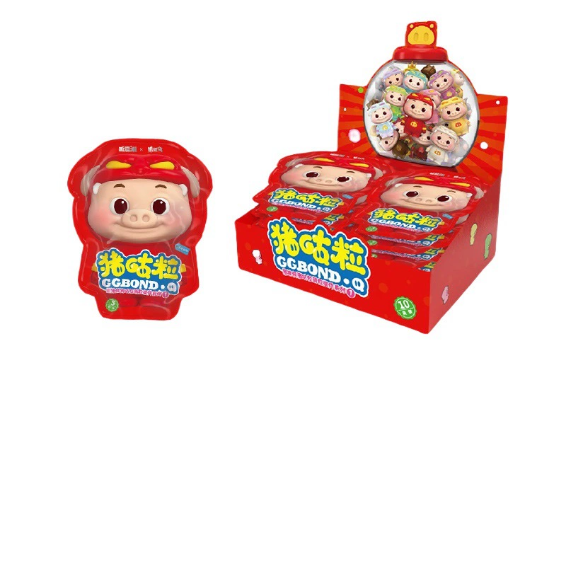 Набор-сюрприз с фигуркой свинка Pig Man GGBOND, милые фигурки-зернышки, серия украшений, модные детские игрушки-подарки