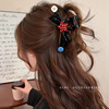 2# bright black star contrasting buttons about 12cm