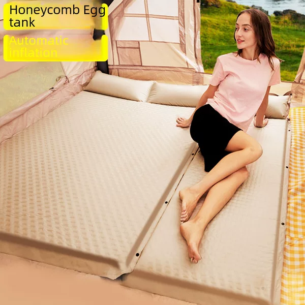 Automatic Inflatable Mattress for Outdoor Camping, Portable Air Mattress for Home Use, Floor Sleeping Pad, Camping Moisture-Proof Tent Floor Mat