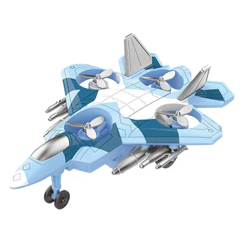 Toy, inertia airplane, rotating fighter, shatterproof model for boys, travel version