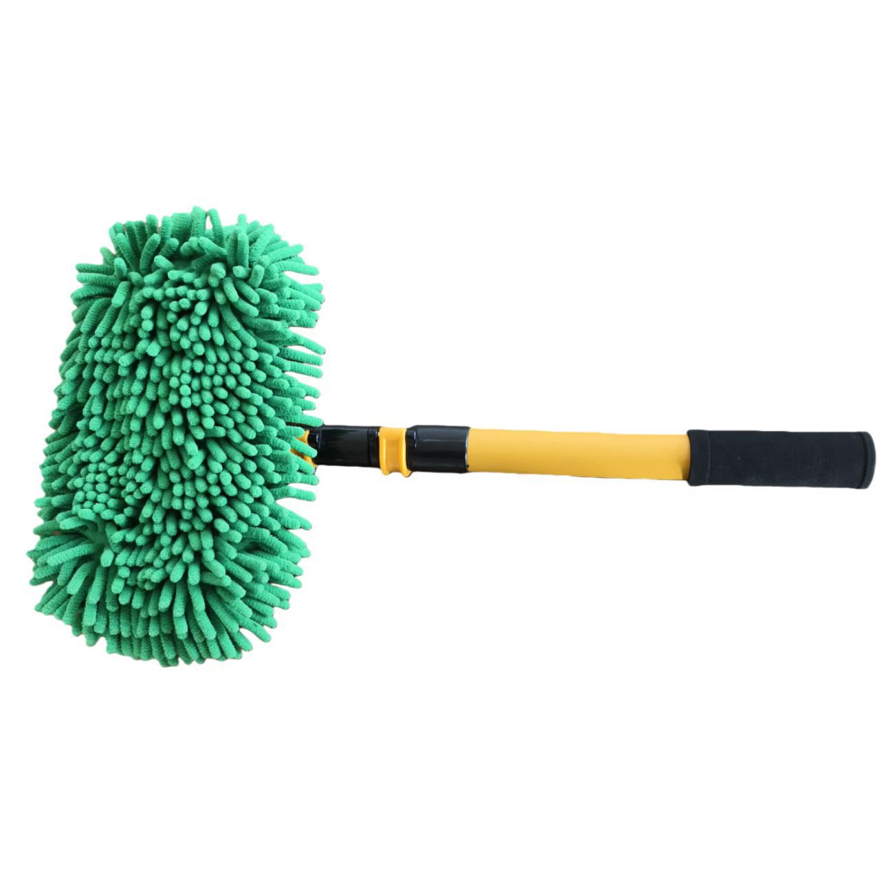 Special Chenille Curved Aluminum Alloy Three-Section Car Wash Mop That Won'T Damage the Car, Telescopic Soft Bristle Magic Car Wash Brush