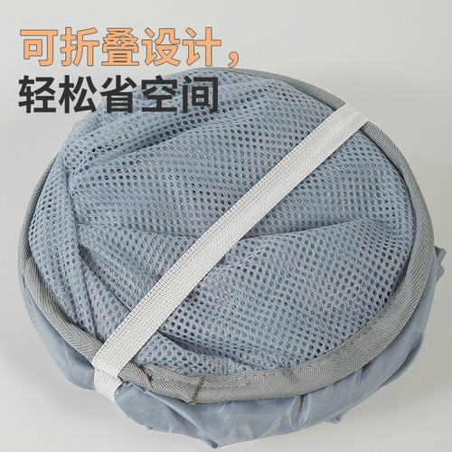 Breathable mesh dirty clothes storage basket portable foldable dirty clothes basket home bathroom dirty clothes basket factory direct sale