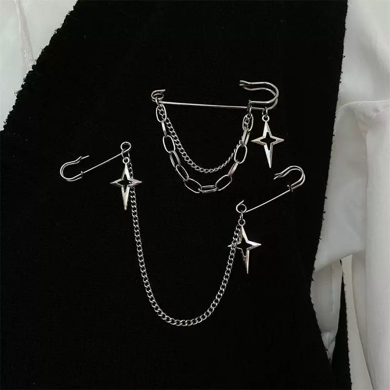 Trousers, brace, brooch, pin