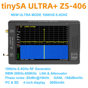 tinySA ULTRA�ֳ��l�V�����x4���|�������l��ݔ����̖100k-5.4GHz