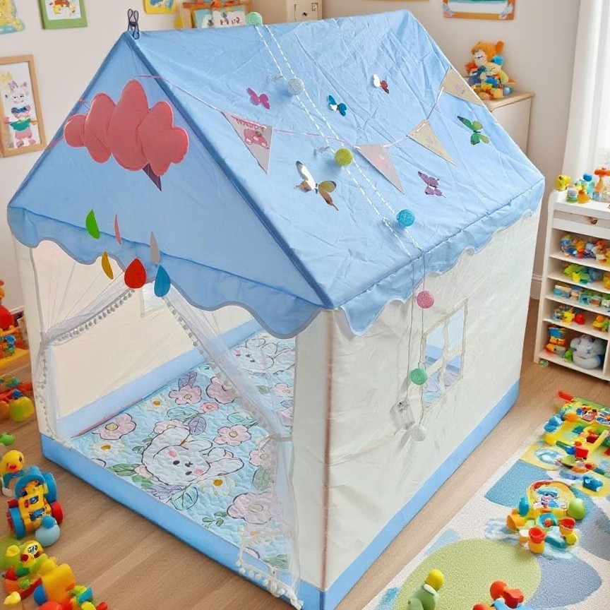 Tiendas de campaña para niños en interiores niñas niños castillos casa pequeña casa de juguetes juegos de ensueño base secreta metal libre