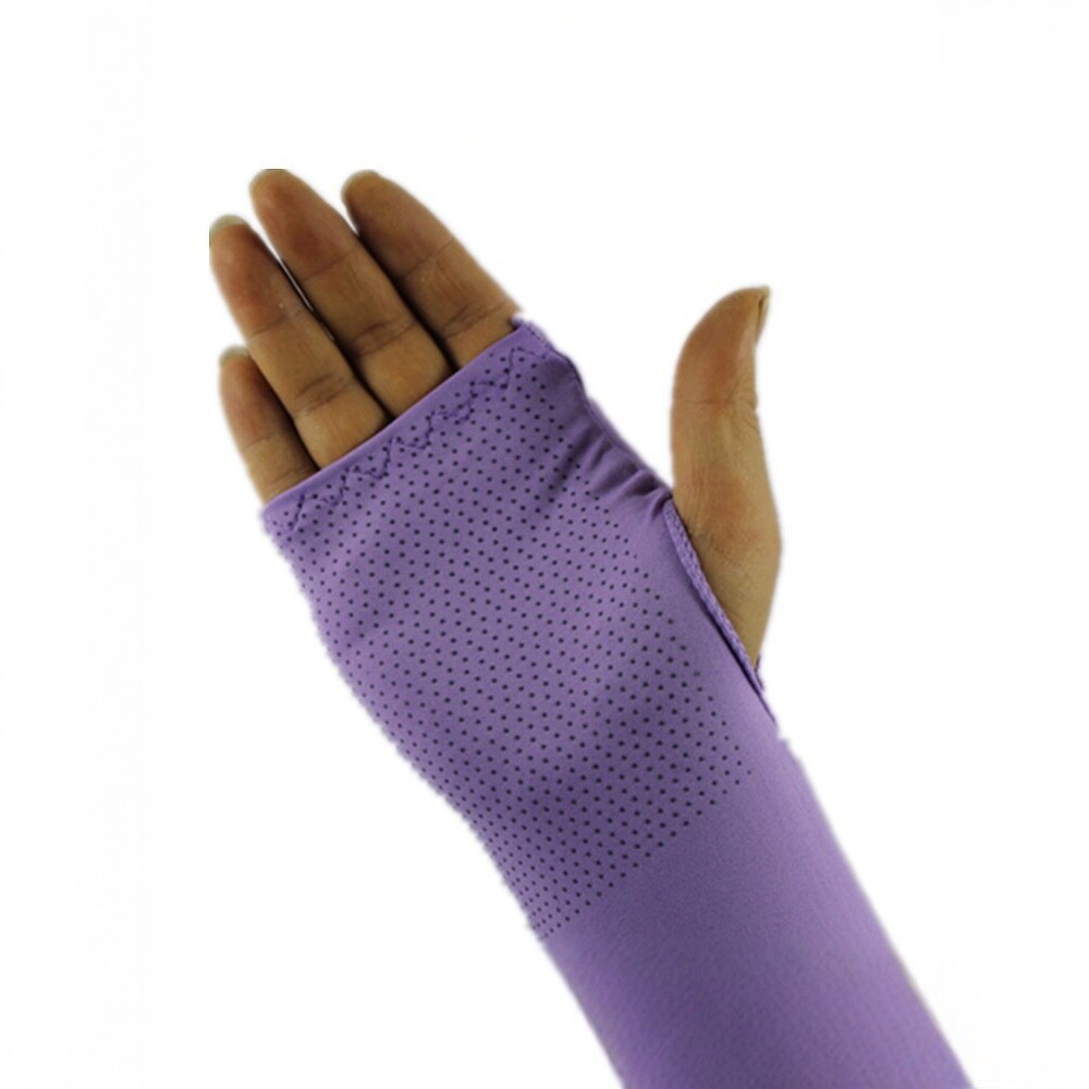 Ice silk sun protection arm sleeves for outdoor cycling, UV protection, summer thin arm sleeves for men and women