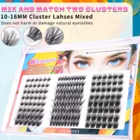 24 ряда трансграничных взрывных продуктов DIY Cluster Lashes ресницы накладные ресницы множественные ресницы смешанные наборы для внешней торговли