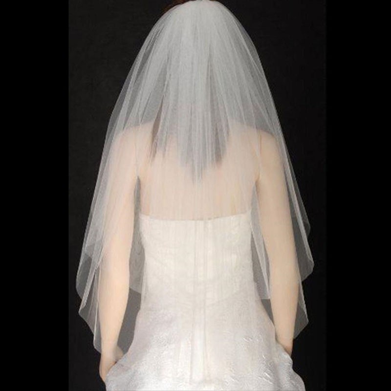 Short-Soft-Tulle-Wedding-Veils-Two-Layers-Cut-Edge-Wedding-Veil-With-Comb-2019-In-Stocks (2)
