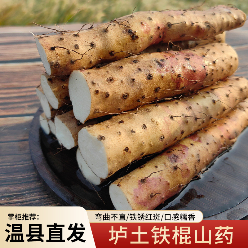 河南焦作温县垆土铁棍山药5斤正宗怀山药 铁杆山药精品新鲜山药