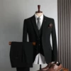 Black double buckle (suit+vest+trousers)