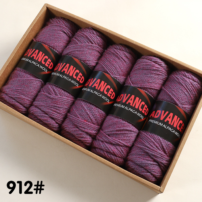 Ovillo de Lana de Alpaca Térmico para Tejido a Mano y DIY