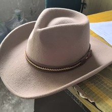 丽华帽业加工制作帽胚毡帽澳大利亚羊毛的高品质牛仔帽