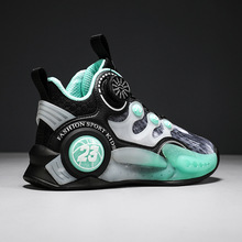 儿童专业篮球鞋男孩秋季2025新款网面透气中大童运动鞋男童跑步鞋