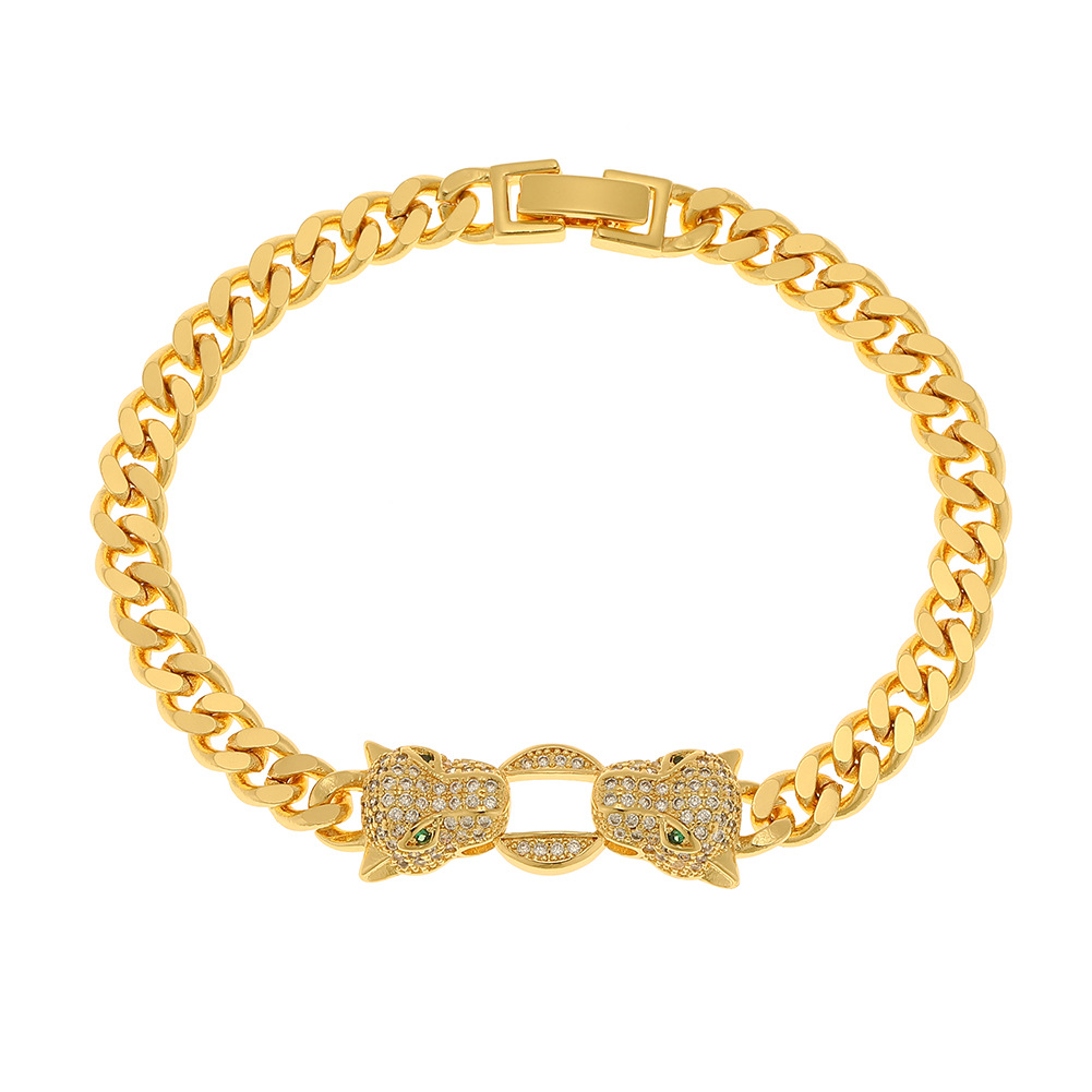 Fashion Animal Copper Gold Plated Zircon Bracelets