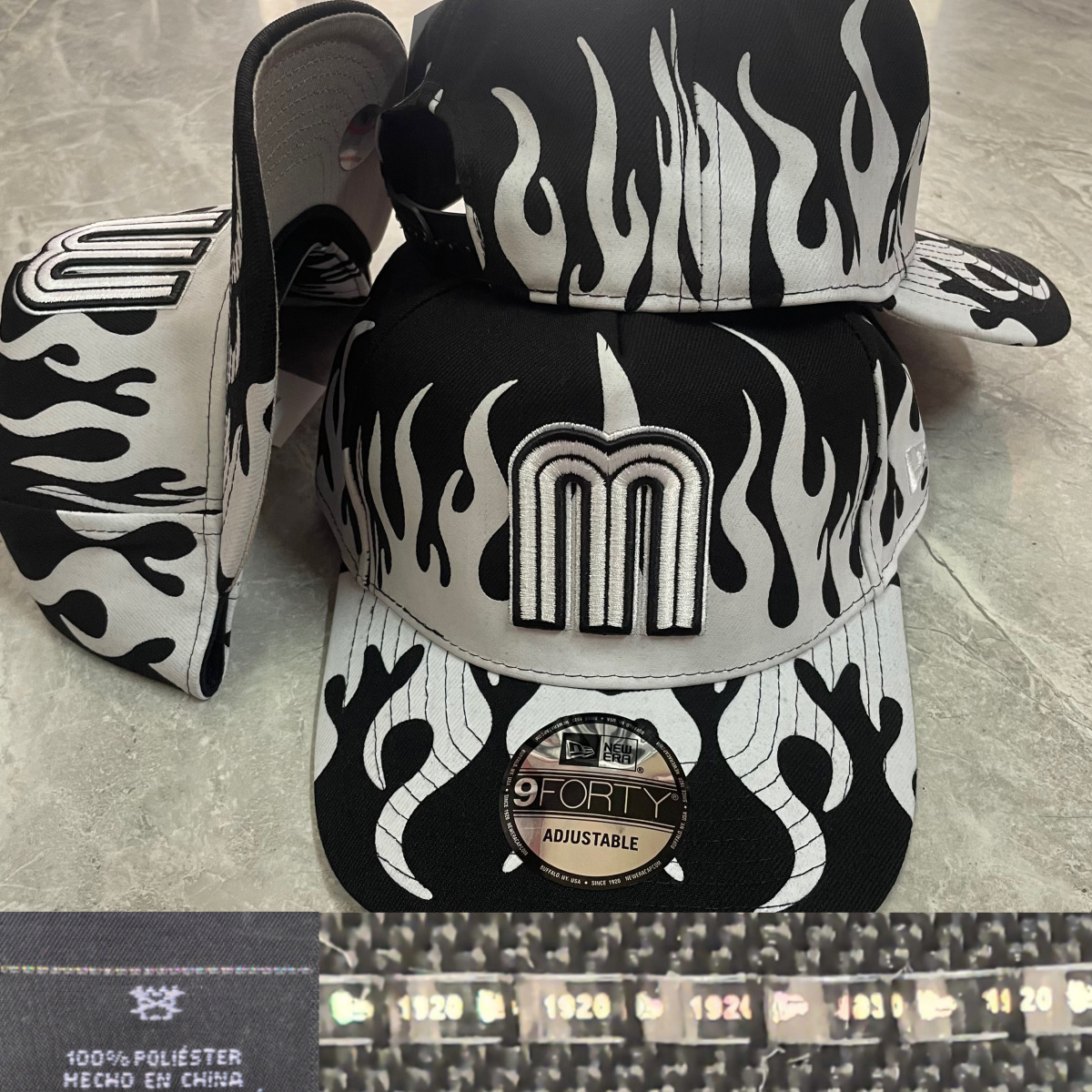 Comercio exterior transfronterizo AA Copa Mundial de béisbol sombreros deportivos del equipo mexicano sombreros hip hop sombreros bordados M