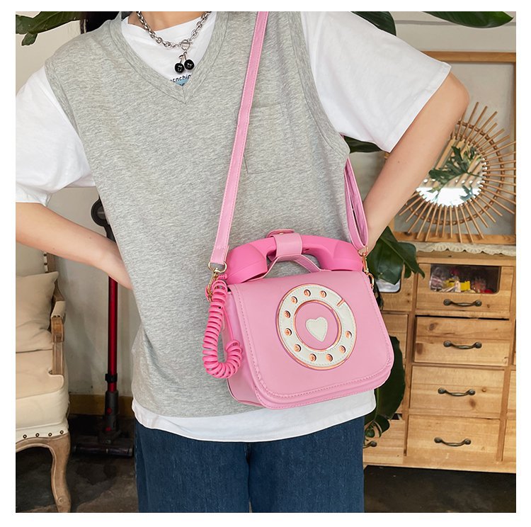 Wholesale Fashion Creative Gradient Color Telephone Messenger Bag Nihaojewelry display picture 31