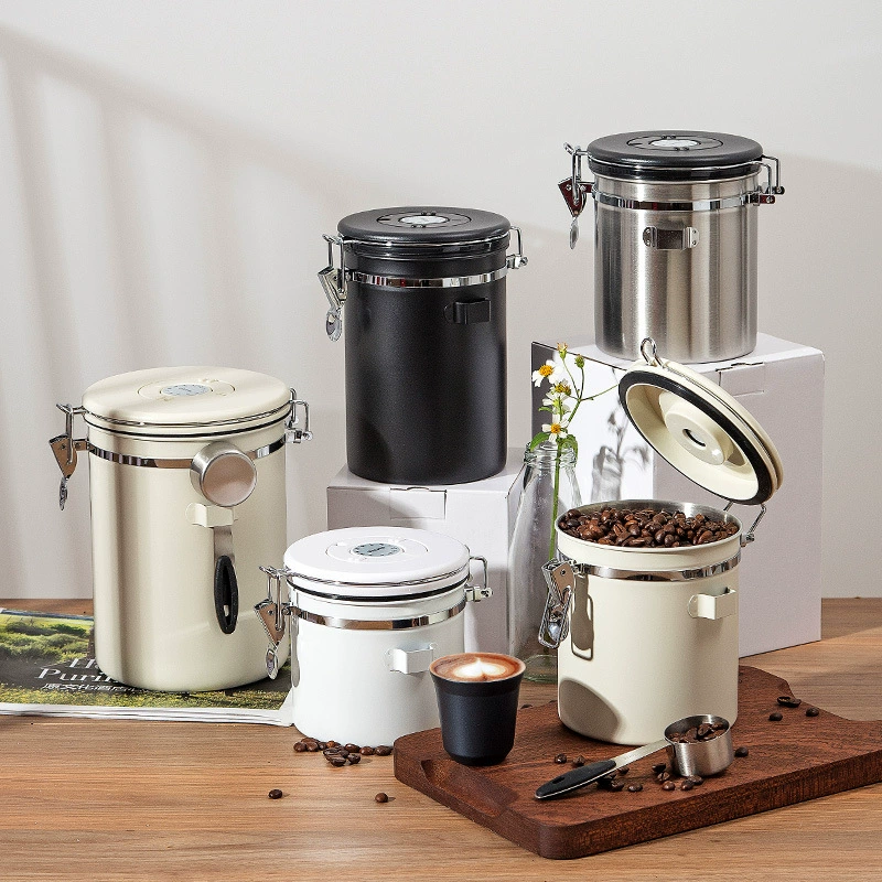 Дом Kawashima такой же резервуар для хранения кофейных зерен односторонний выхлопной кофейный порошок герметичный резервуар для хранения банок для хранения зерен