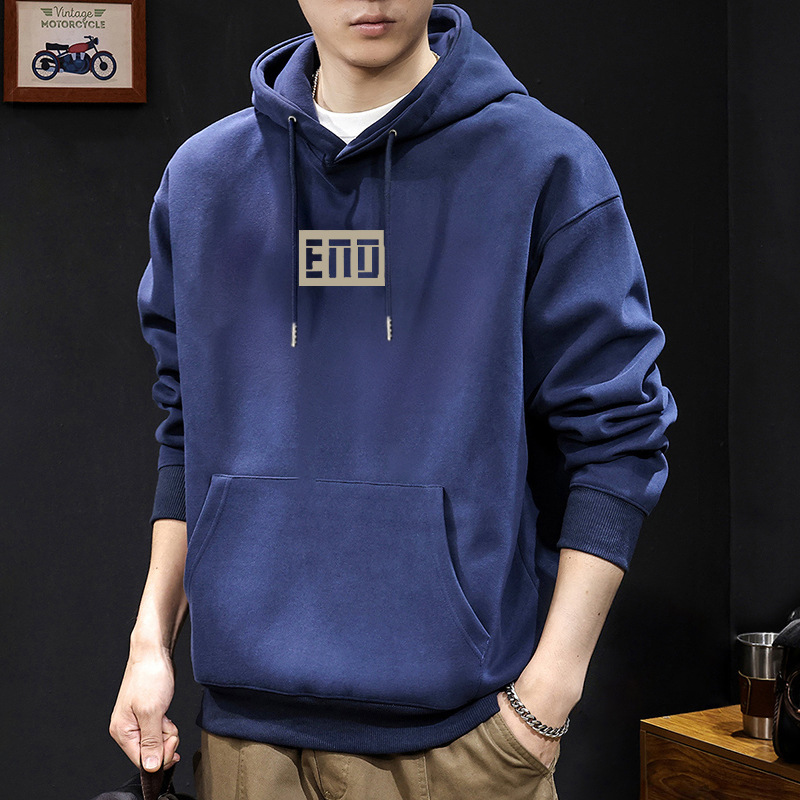 Chaqueta encapuchada de hombre marca de moda de terciopelo de primavera y otoño de hombre nueva chaqueta blanca de moda de hombre chaqueta de moda