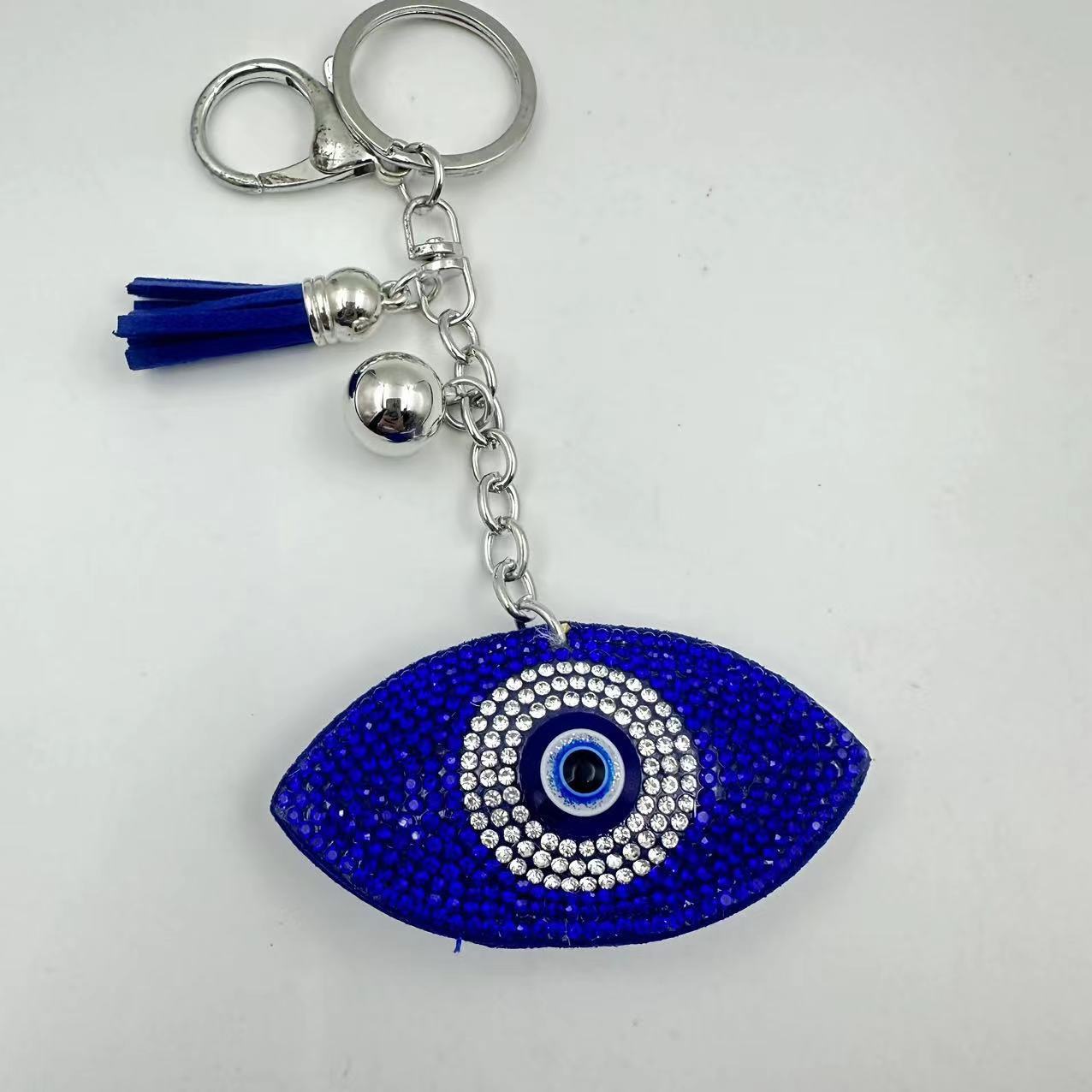 Transfronterizo diamante ojo ojo del diablo llavero colgante bolso bordillo azul Farmati colgante ojo malvado