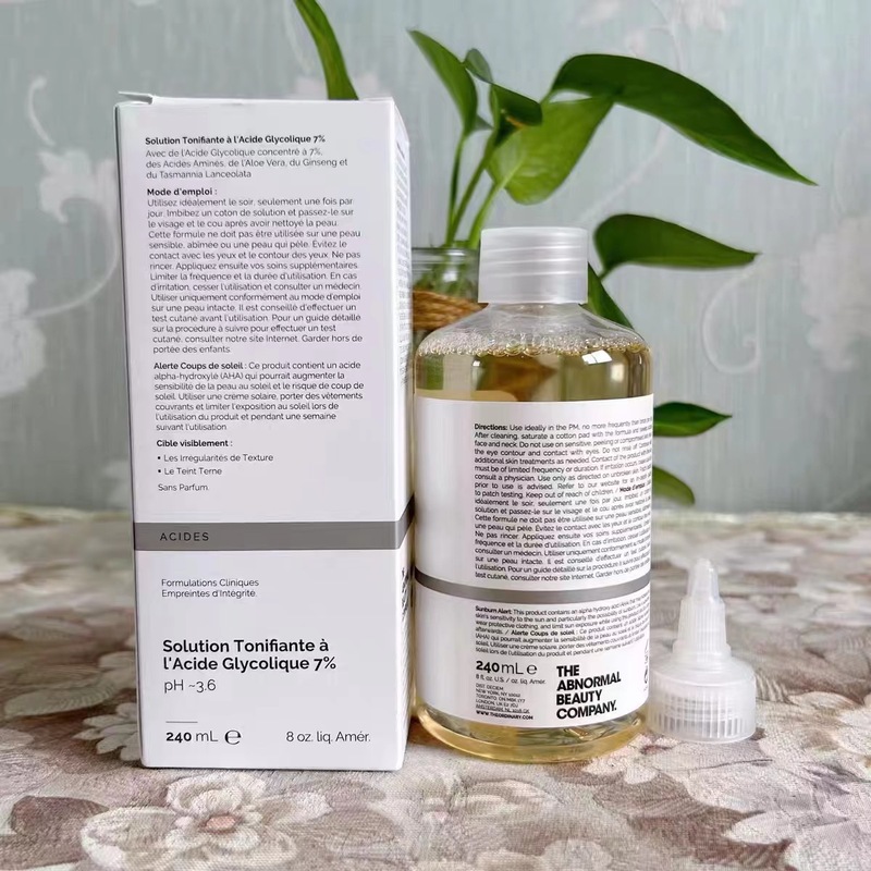 在庫あり The Ordinary フルーツ酸トナー 7% グリコール酸グリコール酸ローション 240ml クローズドマウスを除去します|undefined