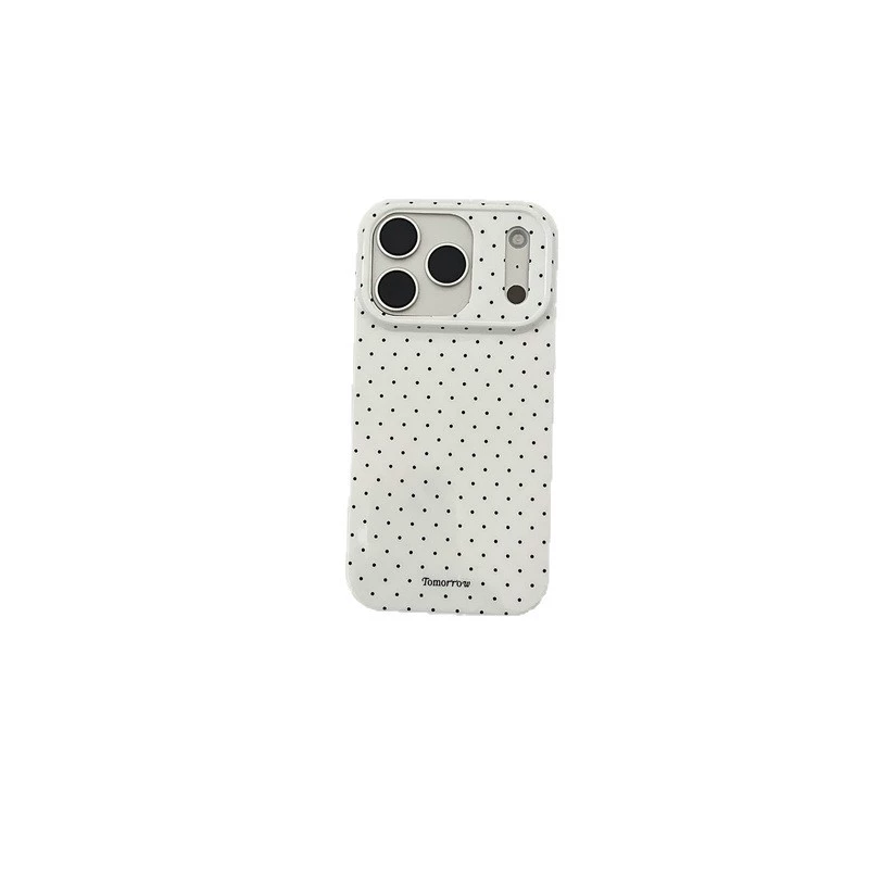 Чехол для телефона (Apple iPhone 13–17 серия) IMD мягкий корпус, дизайн в горошек, тонкий 0.045 кг