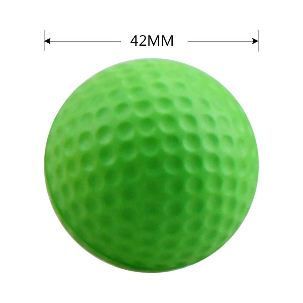 42mm Mixed Color PU Foam Solid Sponge Soft Golf Ball Indoor Practice Pet Toy Ball Children's Toy