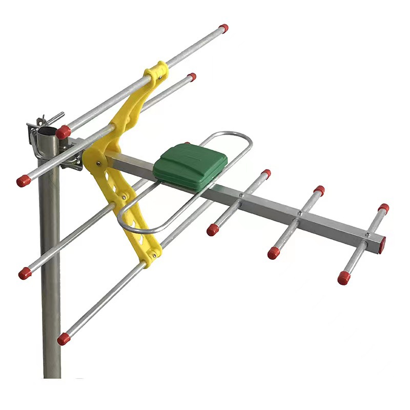 Decodificador digital de TV con antena exterior Yagi – compatible con DTMB, HDTV, T2